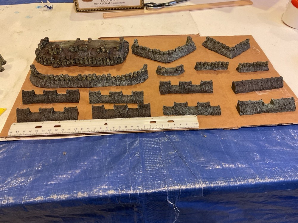 15mm Painted Wargame Defensive Works