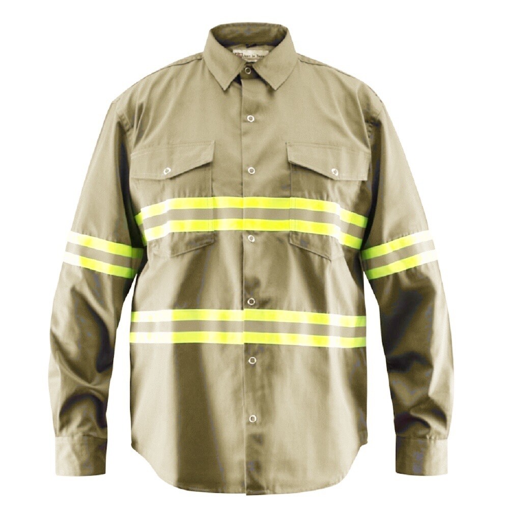Premium Hi Vis Reflective Safety Work Shirt, Full Sleeve