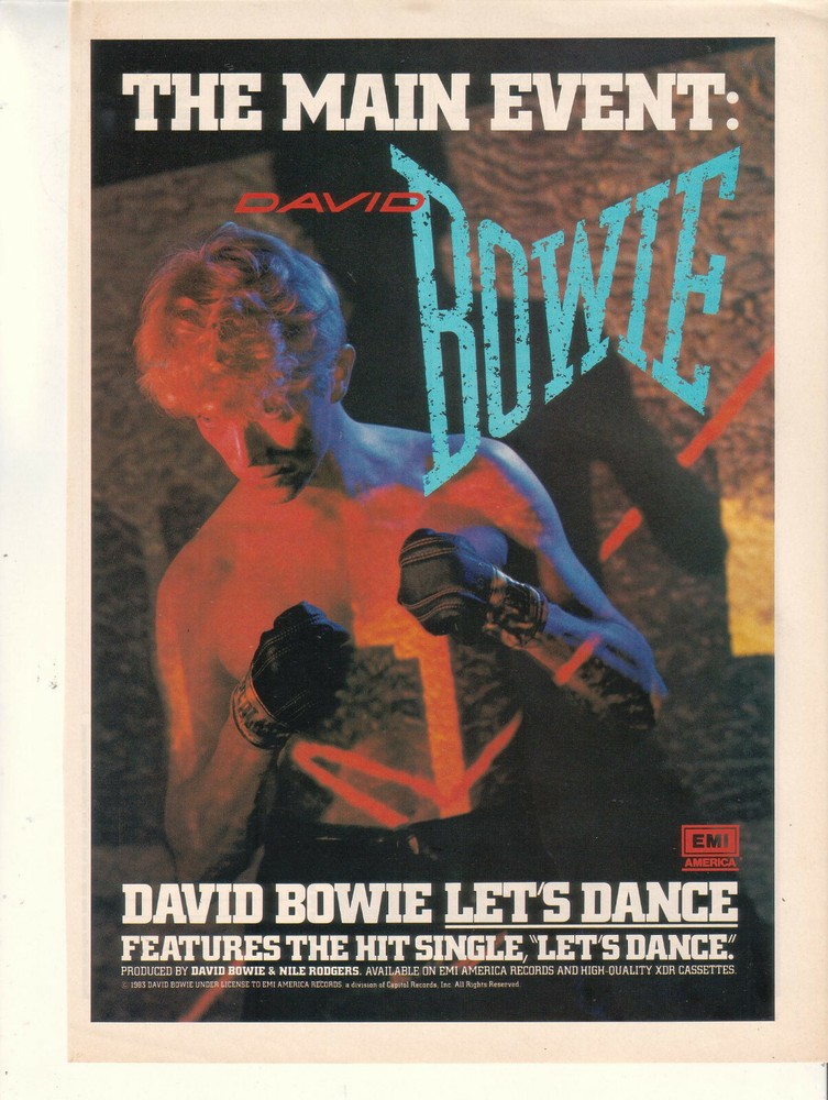 David Bowie 1983 Ad- Let's Dance  Advertisement