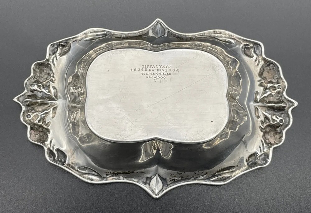 Tiffany Sterling Silver Candy / Nut Dish Blackberry