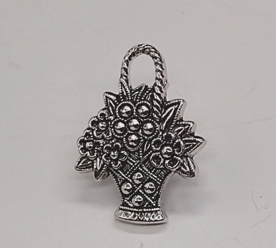 Avon Flower Basket Lapel Pin