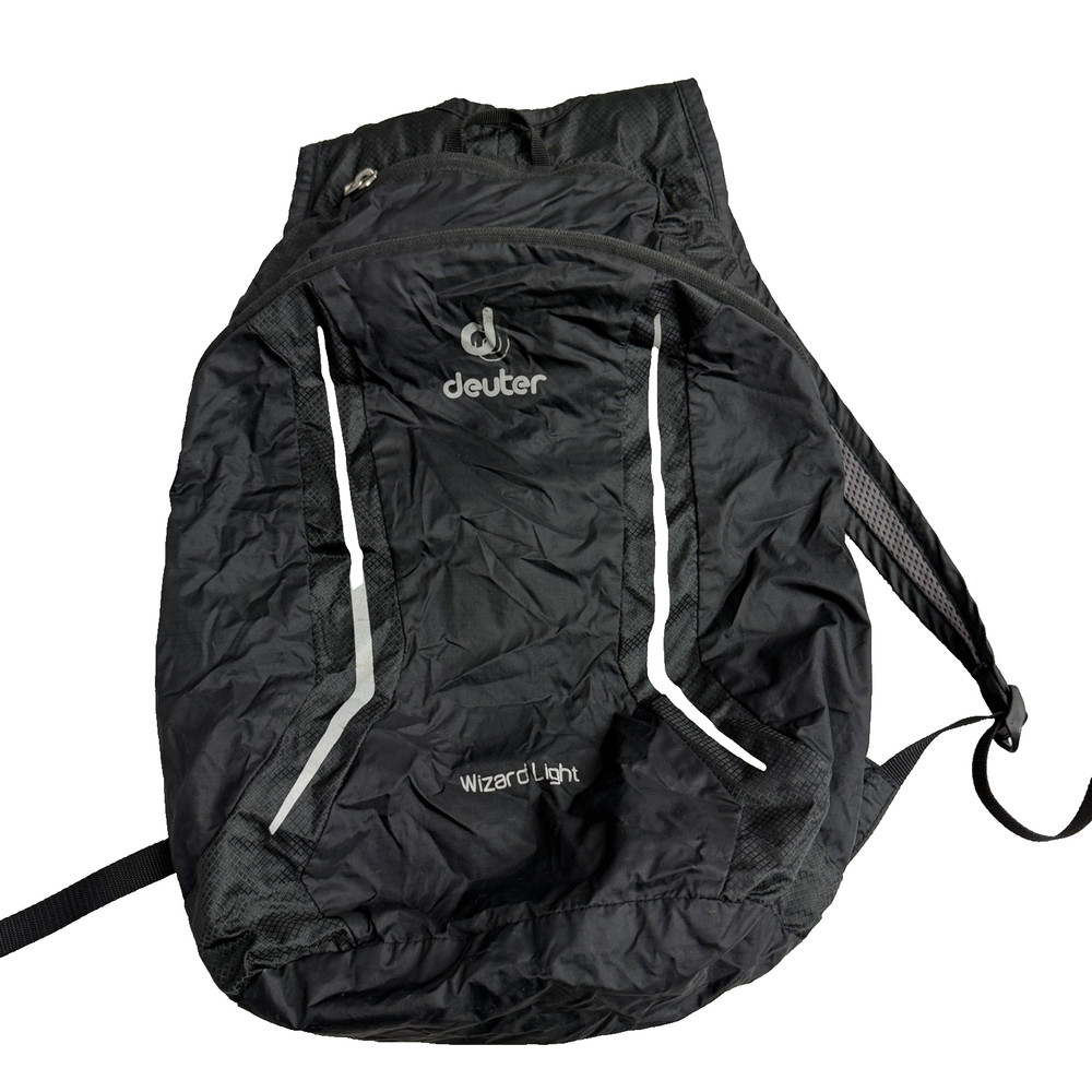 Deuter Wizard Light Backpack Black Silver Packable Lightweight Small Cycling