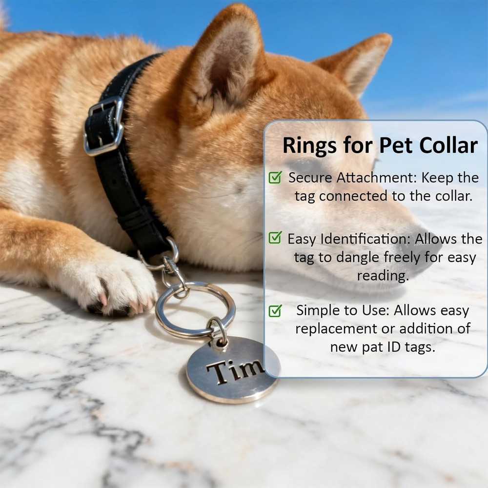 1/2'' 100PCS Small Split Key Rings for Keychains, Double Loops Metal Mini Key Ri