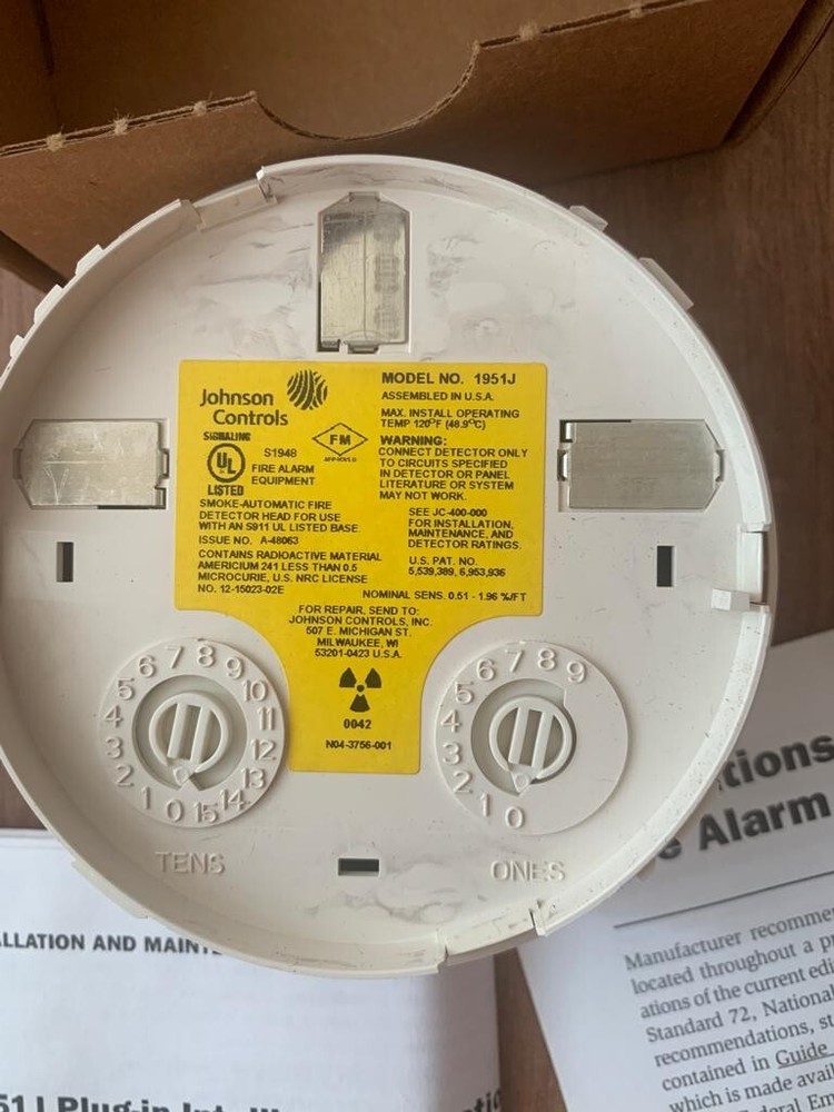 Johnson Controls 1951J Fire Alarm