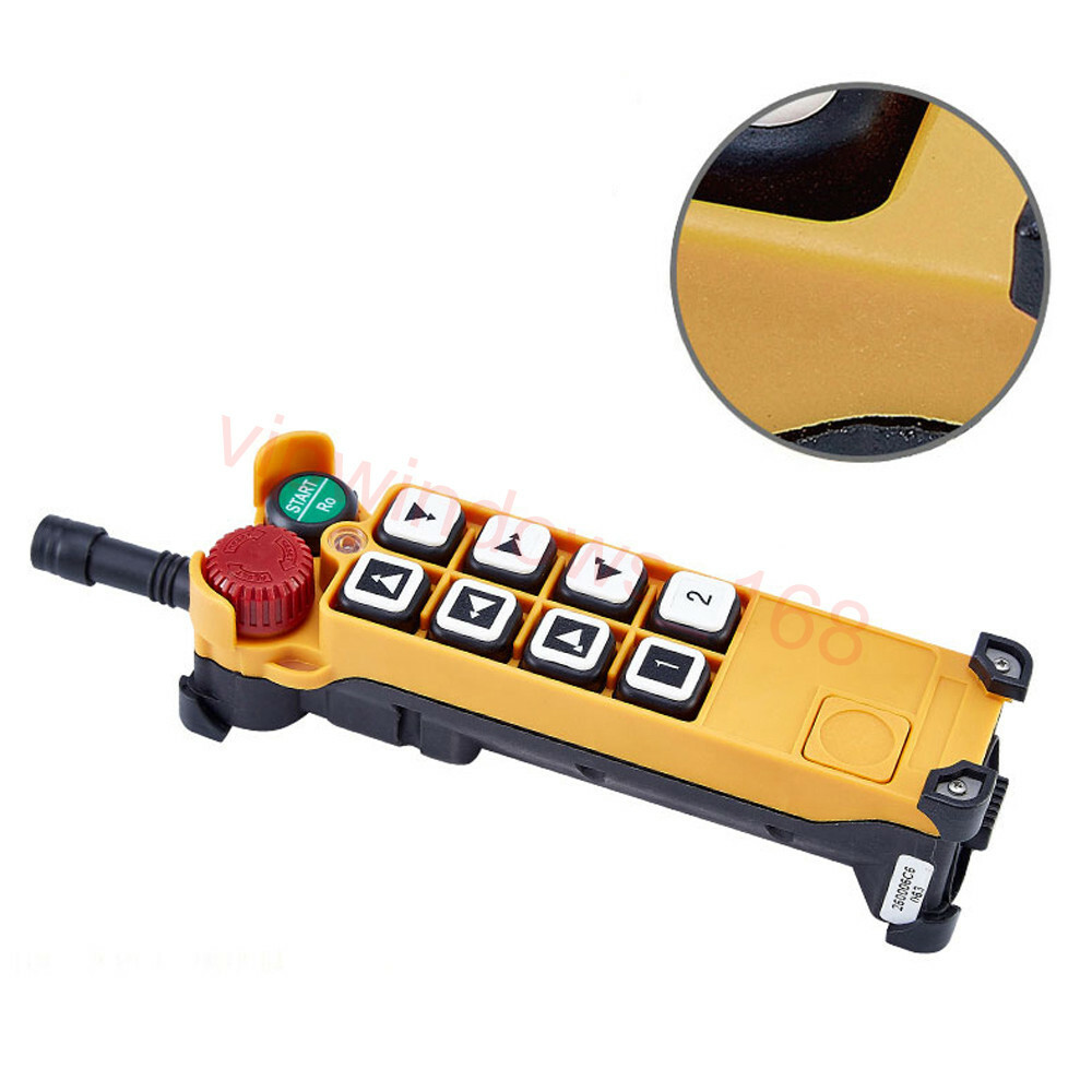 Industrial 8 Keys Crane Remote Control Wireless Transmitter Push Button Switch