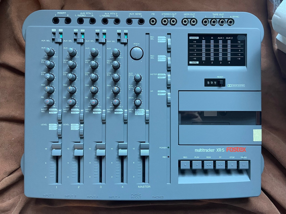 Fostex XR-5 Multitrack Cassette Recorder w/ Power Supply *READ DESCRIPTION*