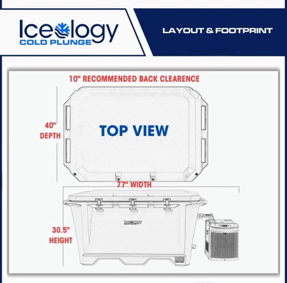 Iceology Cold Plunge, Ice Bath, Cold Bath