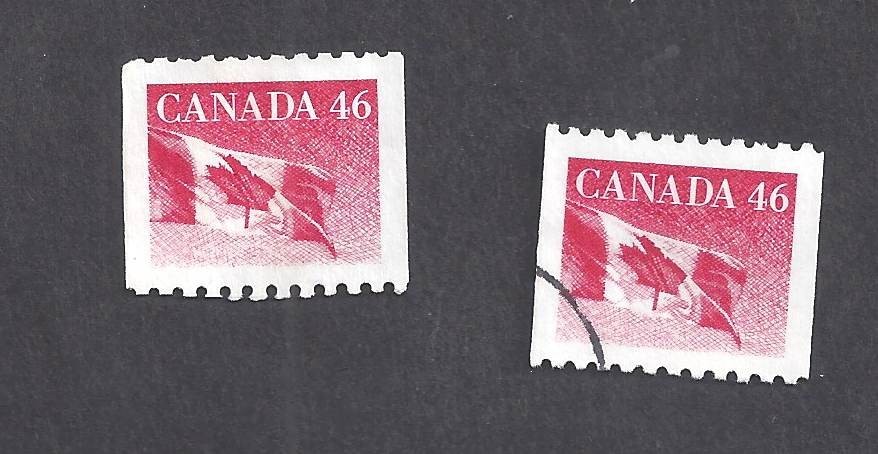 Canada #1695 DIFFERENT TAGGING COLOURS BS31080