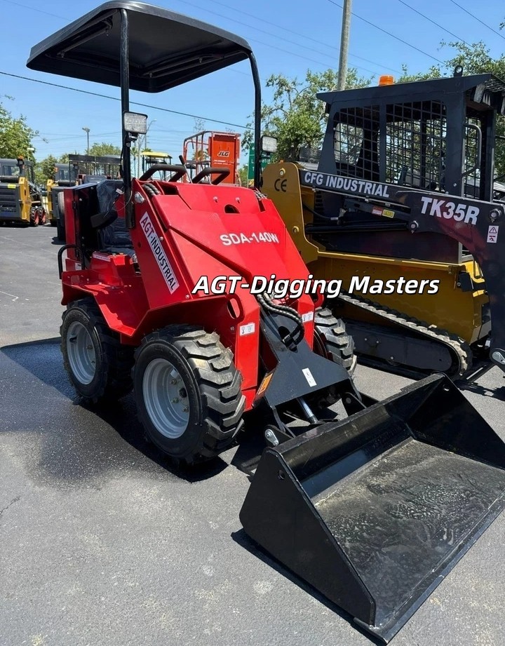 SDA-140W Ride-On Wheeled Mini Skid Steer Loader with RATO Engine