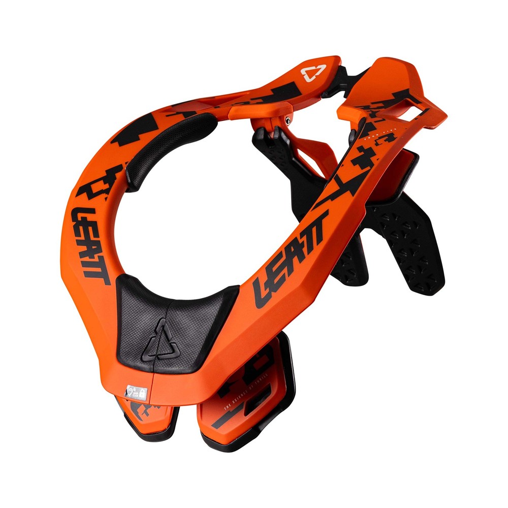 LEATT 4.5 Motorcycle Neck Protector Orange Black CE Certified
