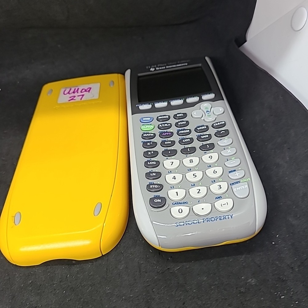 TI-84 Plus Silver Edition Graphing Calculator-With Covers -Tested & Working #82