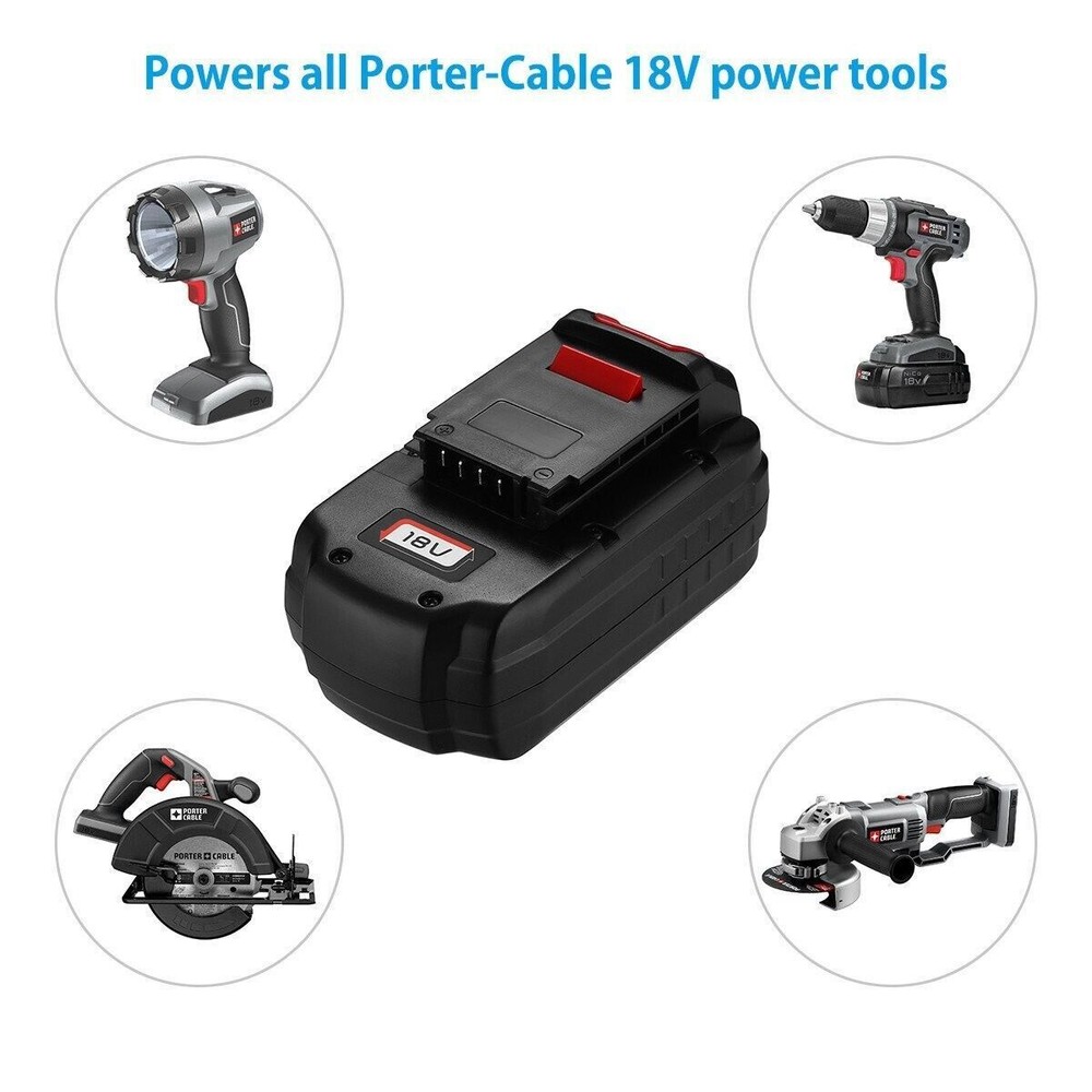 18V 18-Volt 4800mAh Battery Replace For Porter Cable PC18B Cordless Tools PC188