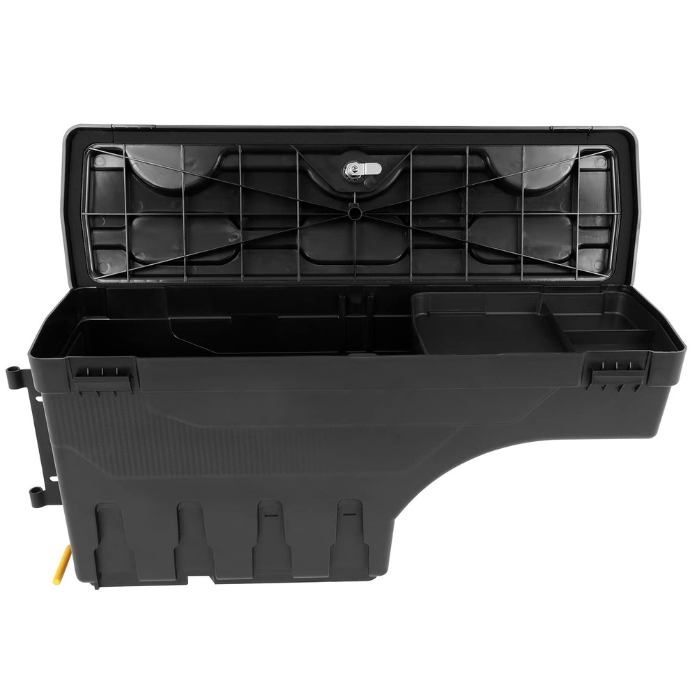 Truck Bed Storage Box Password Lockable Lid Swing Driver Side