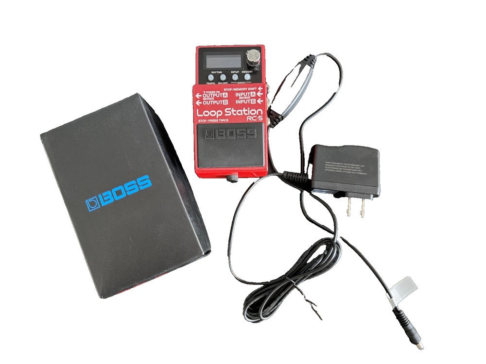 Boss RC-5 Loop Station Guitar Effects Pedal with PSA AC Adapter