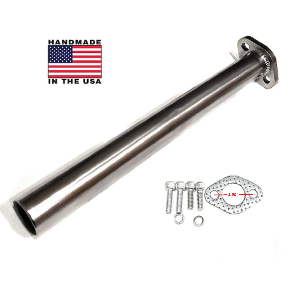 Header Exhaust Pipe for: Small Briggs & Tecumseh Engine, GoKart Fun Cart minibik