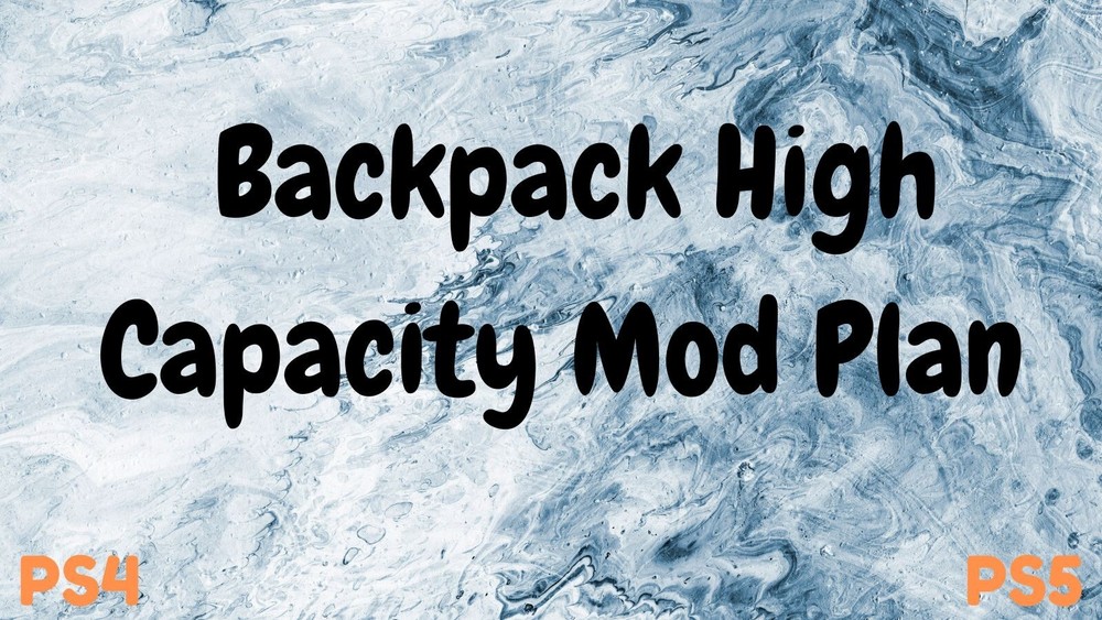 Backpack High Capacity Mod Plan - Fallout76 - PS4/5  -  Rare