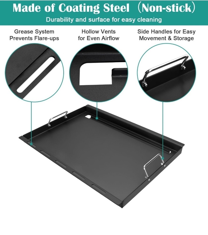 Full-Size Griddle Inserts for Weber Genesis 300 Gas Grill