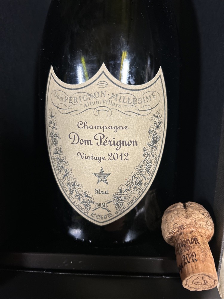 Dom Perignon Vintage 2012 Empty Bottle With Box Inserts Cork Champagne