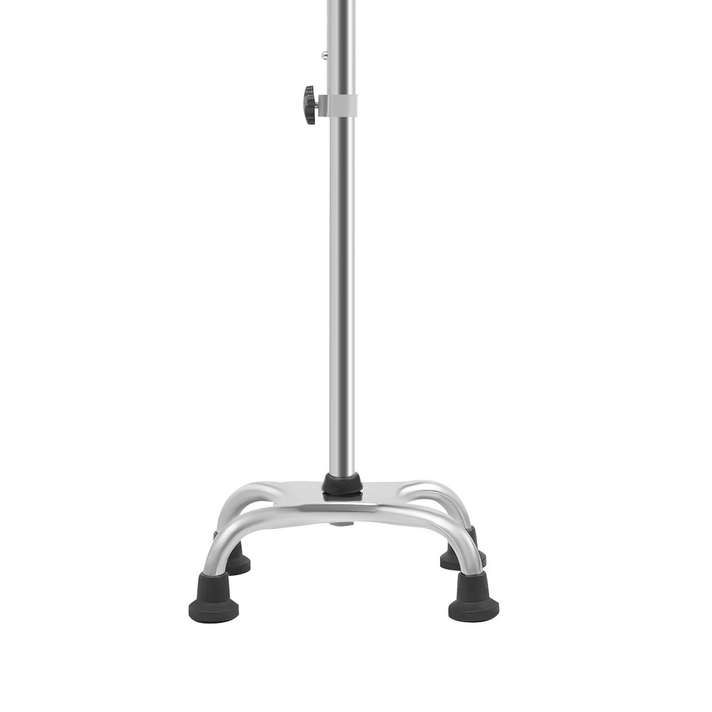 Adjustable Walking Cane Stick Mobility Quad Four Prong Base Small Base Walker