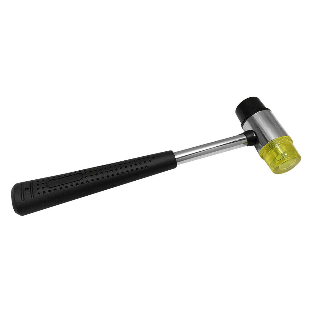 Double Face Soft Rubber Mallet Nonslip Handle 11 inch