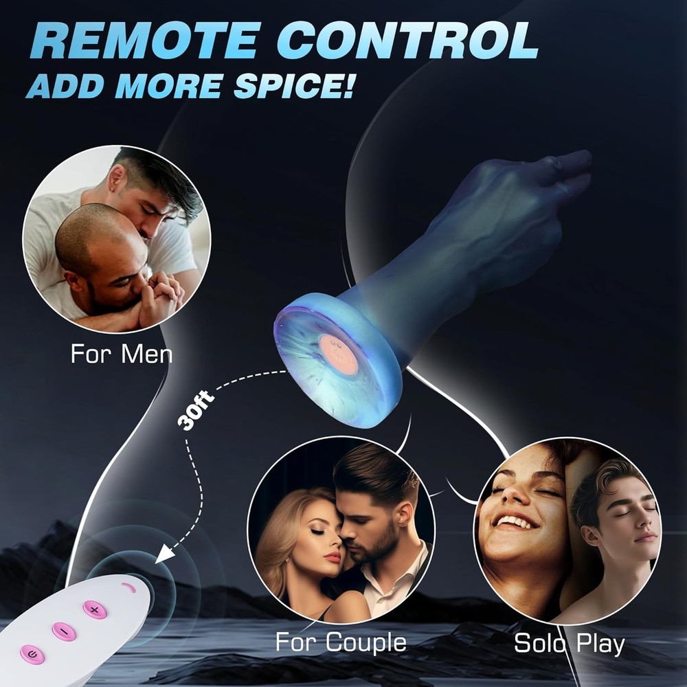 Vibrating Butt Plug Prostate Massager, Large Butt Plug Vibrating Anal Dildo Vibr