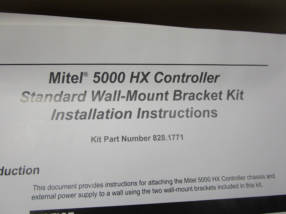 Mitel kit HX Cont ps wall mount Bracket Phone System 828.1771