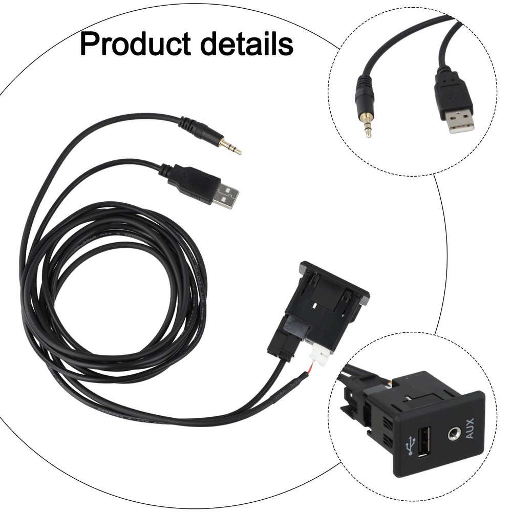 280234BA0B AUX Socket + USB Cable for Nissan Frontier Rogue and Altima Models