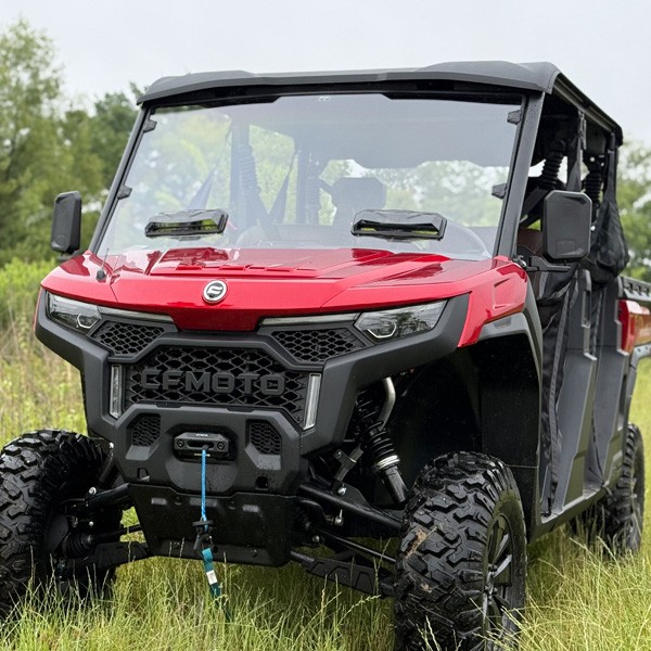 CFMOTO U10/U10 XL Pro Front Windshield Versa-Vent Vented Toolless Release 2025