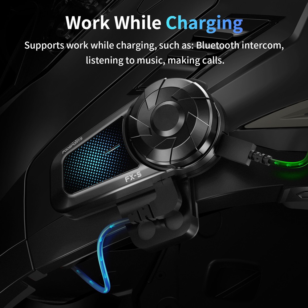 FOD FX-S motorcycle helmet Bluetooth headset intercom intercom headphones de
