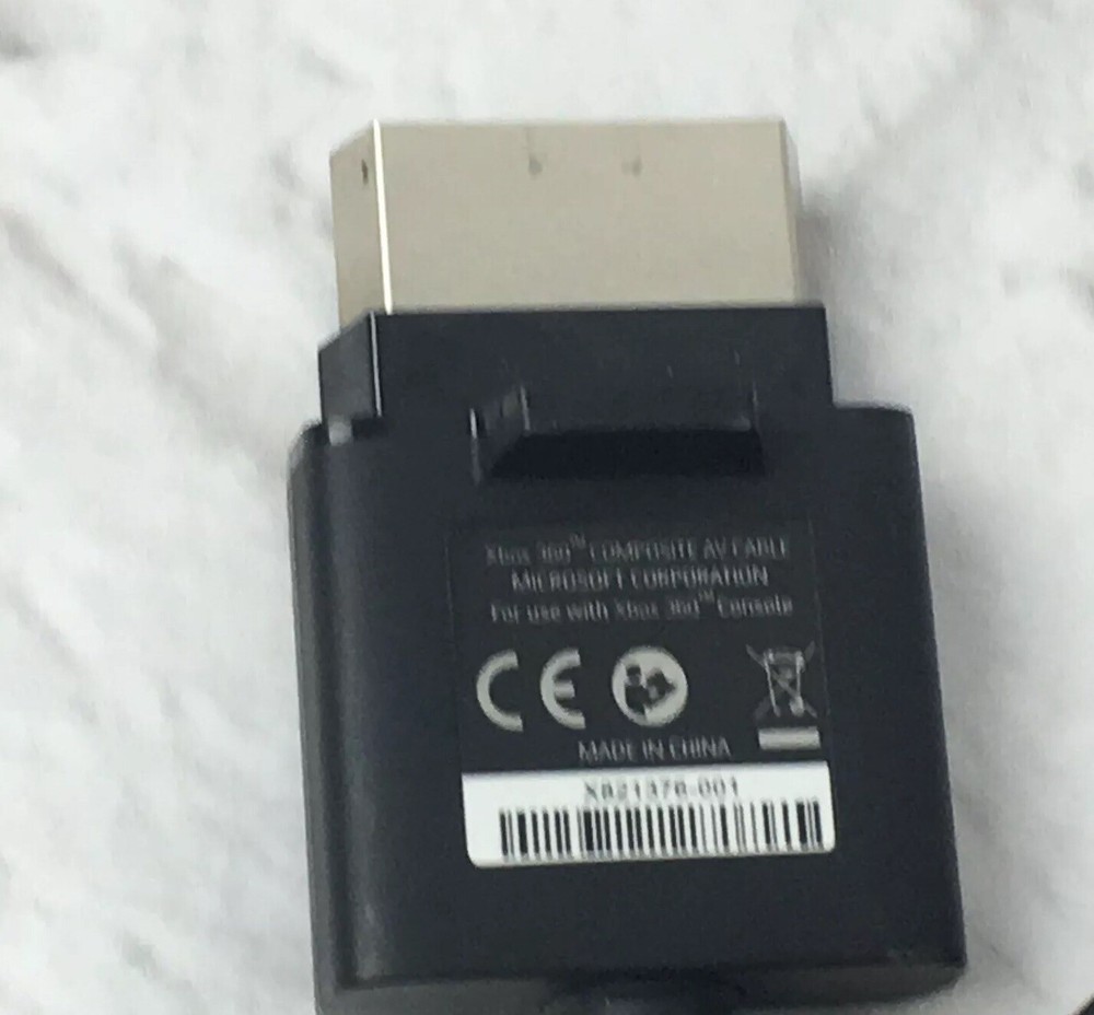 Microsoft Xbox 360 Console Composite AV Cable Only X821376-001