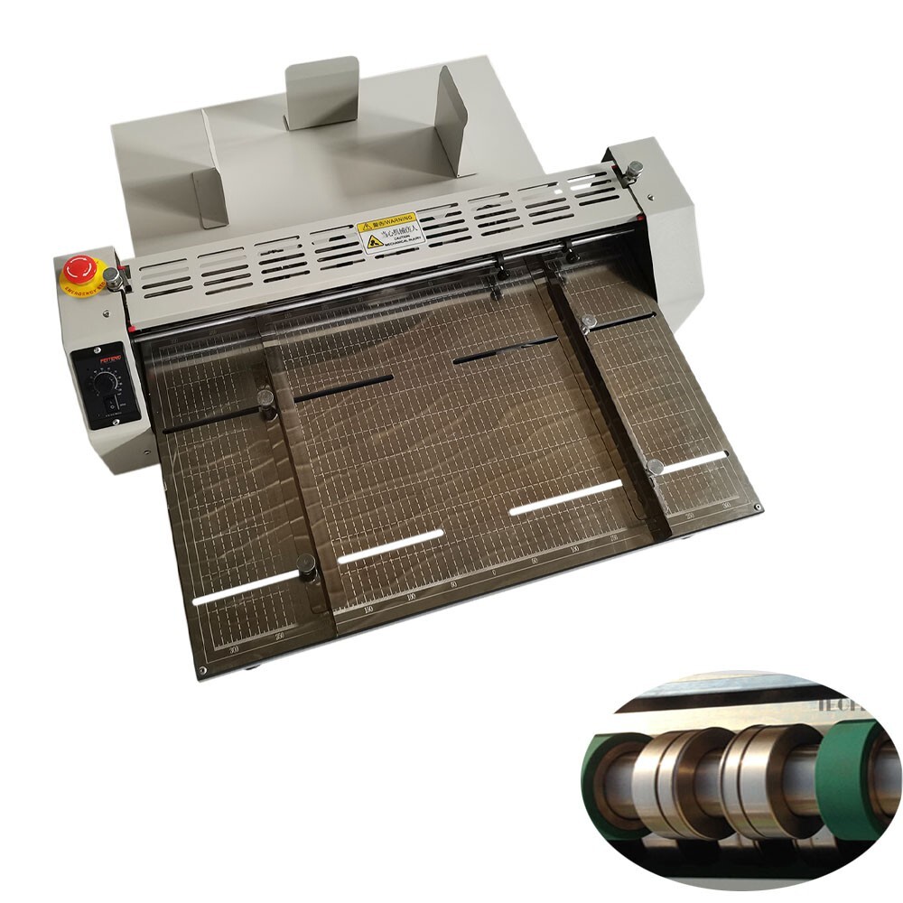 25in Electric Creaser Indentation Machine Multi-function Adjustable Speed 110V