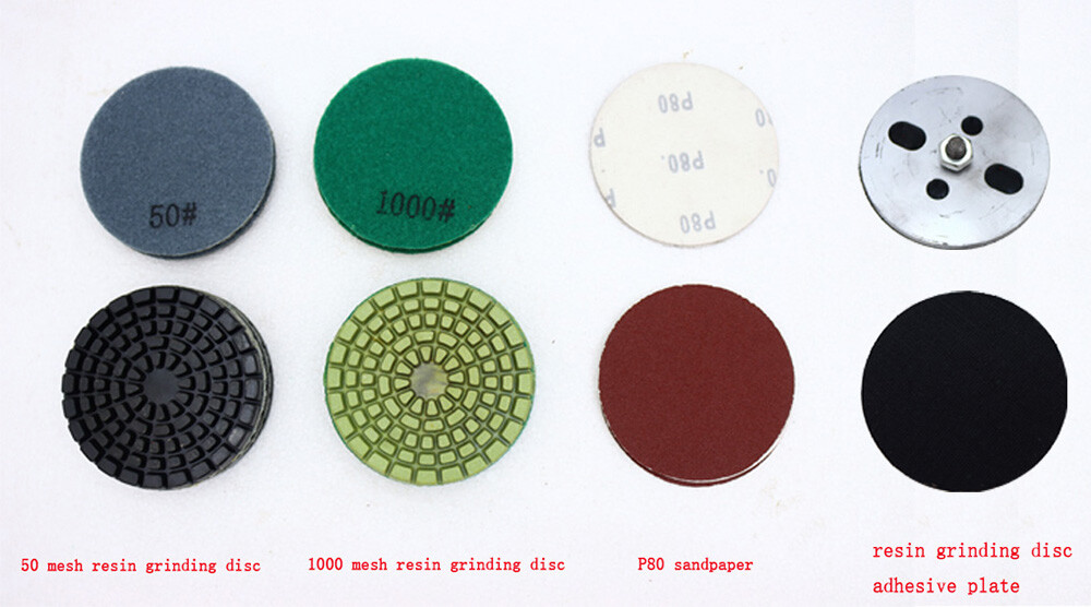 Concrete Floor Grinding Machine with Dust Box 5 Grinding Disc 220V Floor Grinder