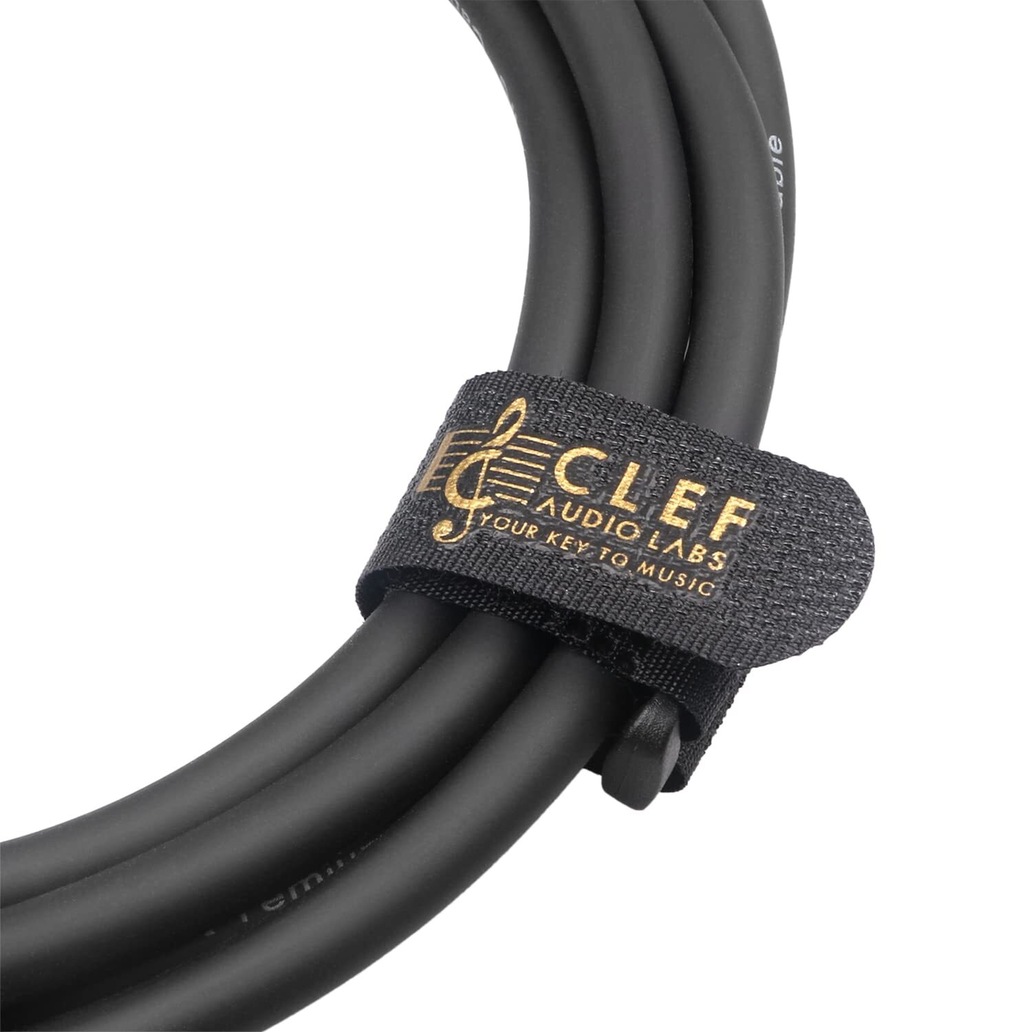 Clef Audio Labs Instrument Guitar Cable, 15ft - 1/4 inch TS, Guitar AMP Cord, 22