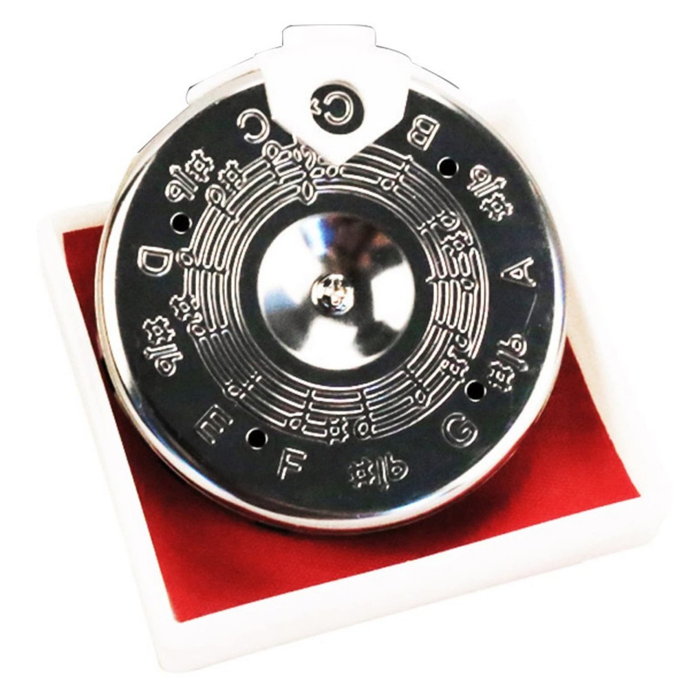 PC-C Pitch Pipe Precise 13 Note Chromatic C-C Scale Tuner Pitch Pipe silver
