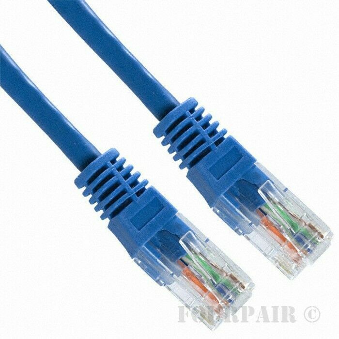 3 Pack Lot - 15ft CAT6 Ethernet Network LAN Router Patch Cable Cord Wire Blue