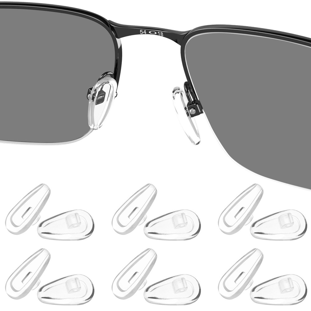Silicone Replacement Crystal Clear Nose Piece For-Oakley Backwind/ Base Plate