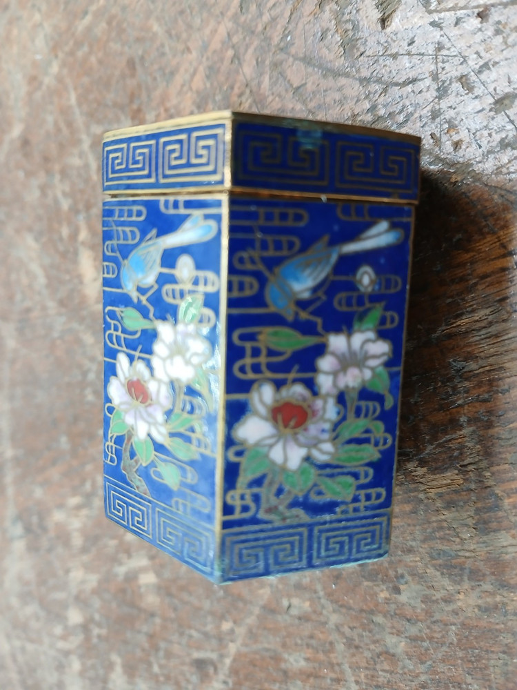 Oriental Art Design SNUFF BOX metal