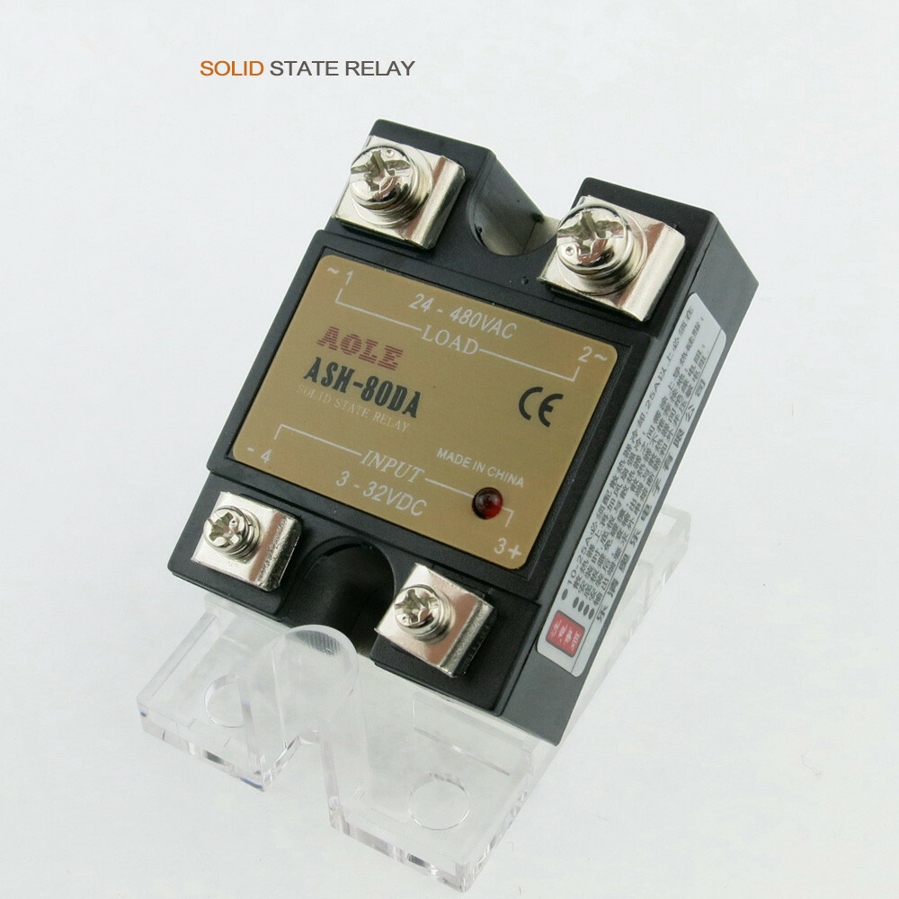 3-32VDC normally open single-phase solid state relay ASH-80DA DC-AC