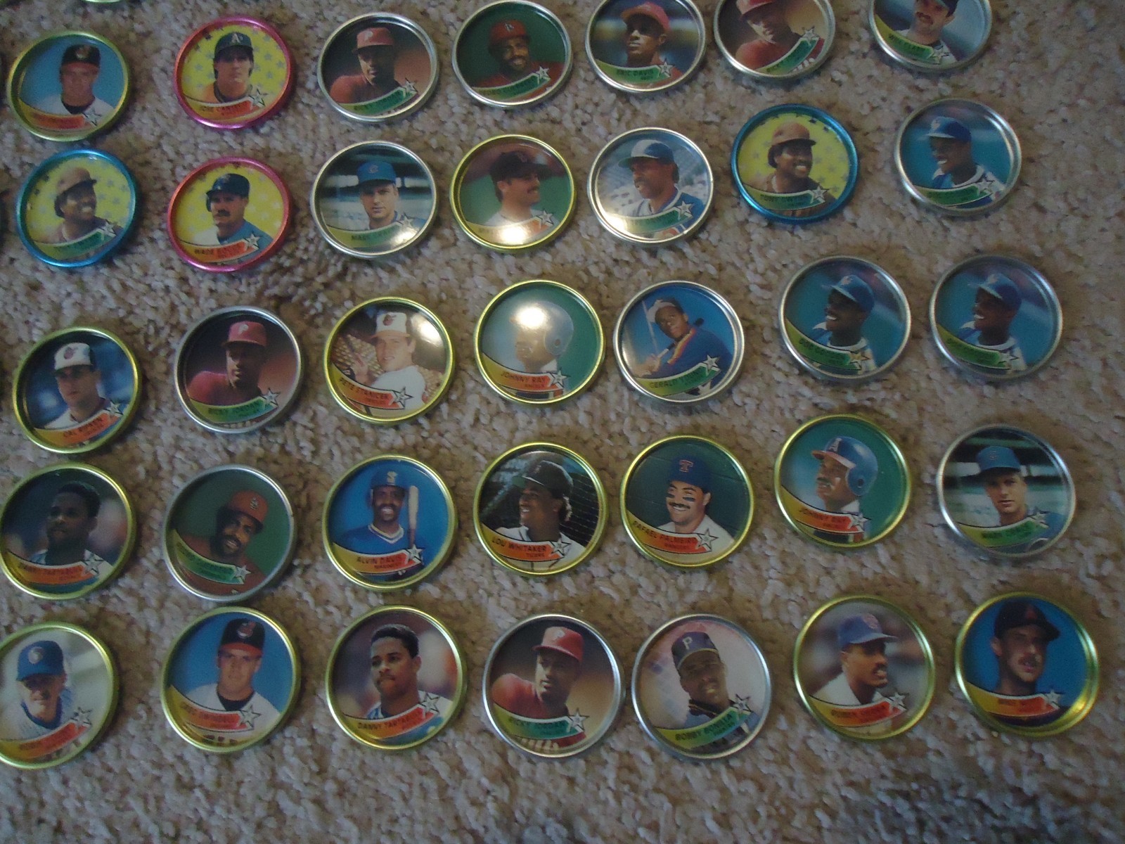 1989 Topps Baseball 60 Coin Set w/ Display + (4) 1987 + (70) 1988 + (71) 1989