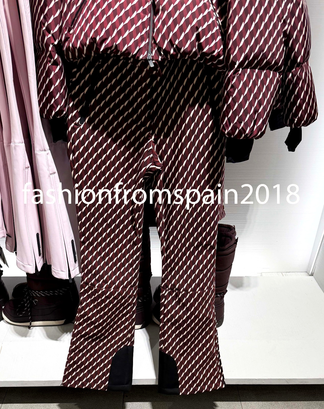 ZARA NEW WOMAN FLARE WATER RESISTANT WINDPROOF RECCO TECH SKI PANTS 8073/034/097