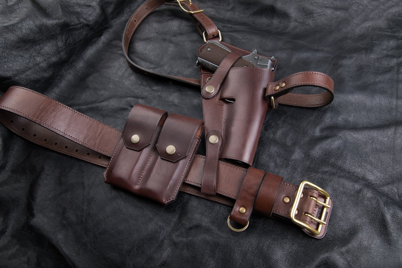 Colt 1911 Custom Made Leather Holster | Vintage Look | Unique Design | Retro