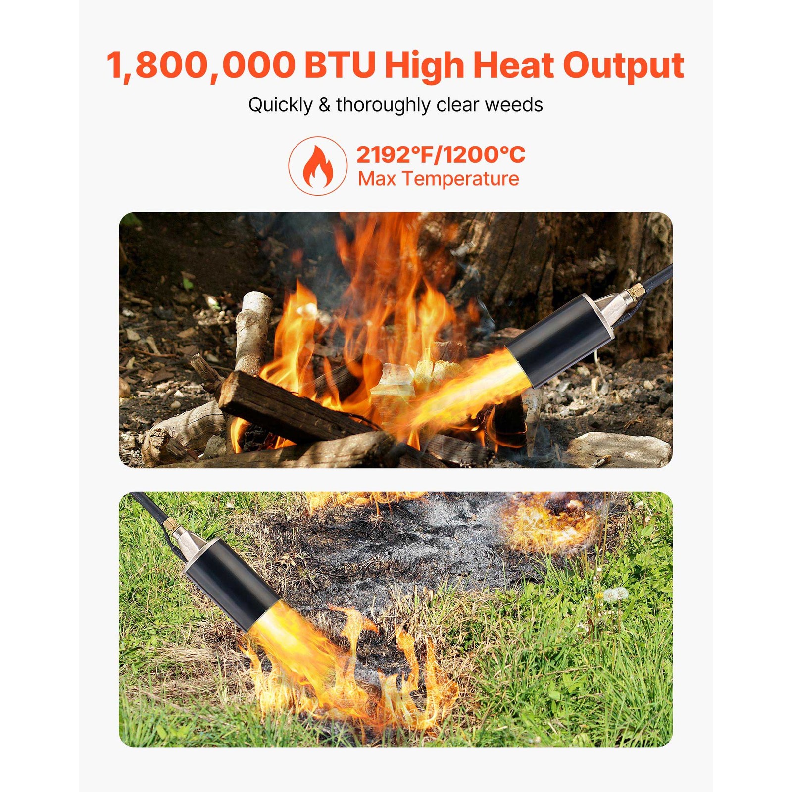 Uimoso Propane Torch for Weed Control, Ice Melting, and Snow Removal