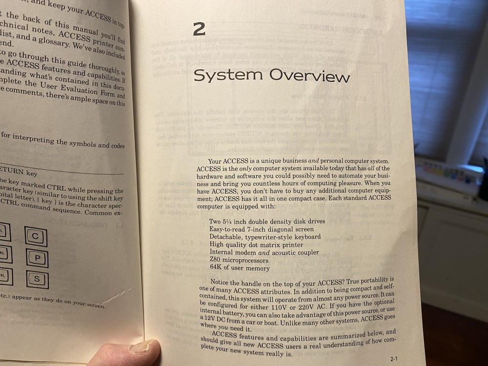 Rare Access Matrix CP/M Portable Vintage Computer from 1983 w System Software