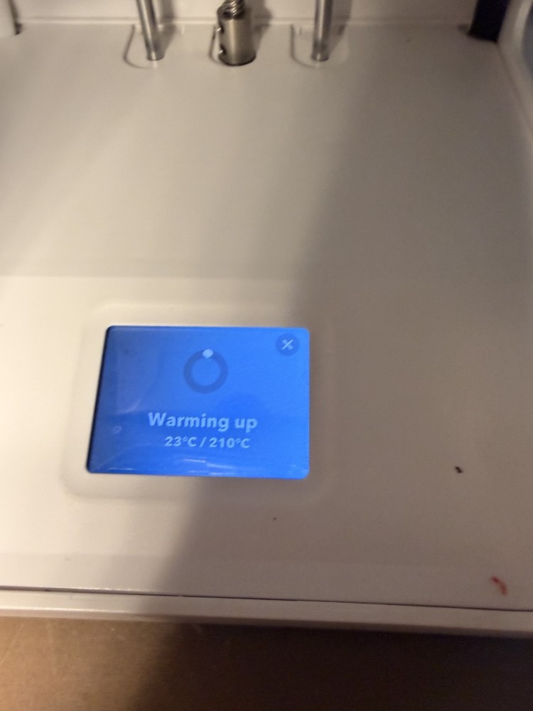 toybox 3d printer alpha 2 with power cable and accessories.