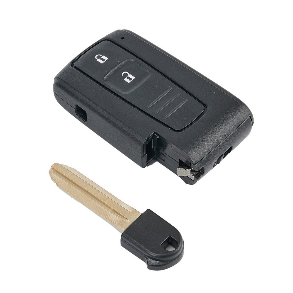 Remote Key With Uncut Key Blade 2 Button Replacement For Toyota Corolla