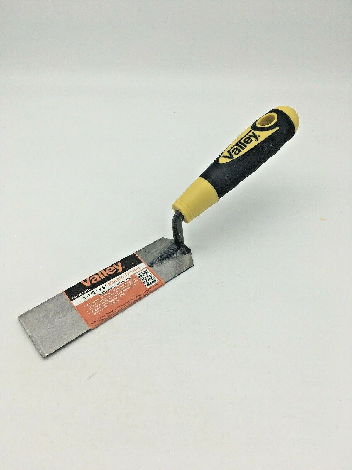 1-1/2” X 5” Margin Trowel Soft-Touch Plastic Handle