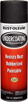 Rust-Oleum 248657 Rubberized Undercoating Spray, Black, 15-oz. - Quantity 6