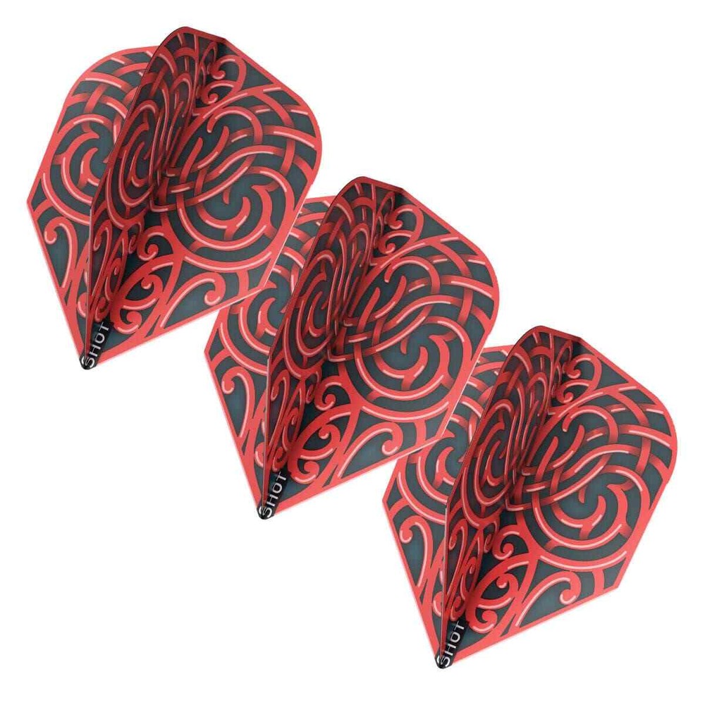 Shot Warrior Kapene Dart Flight Set-Small Standard