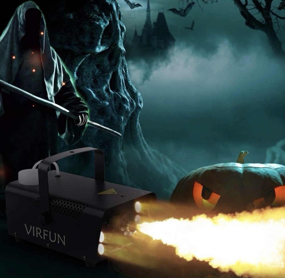 Fog Machine / Remote Control With 6 RGB LED lights