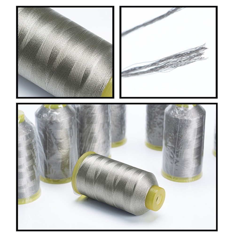 Silver Fiber Conductive Sewing Thread 210D/3 Anti-Static DIY Yarn E-Textiles